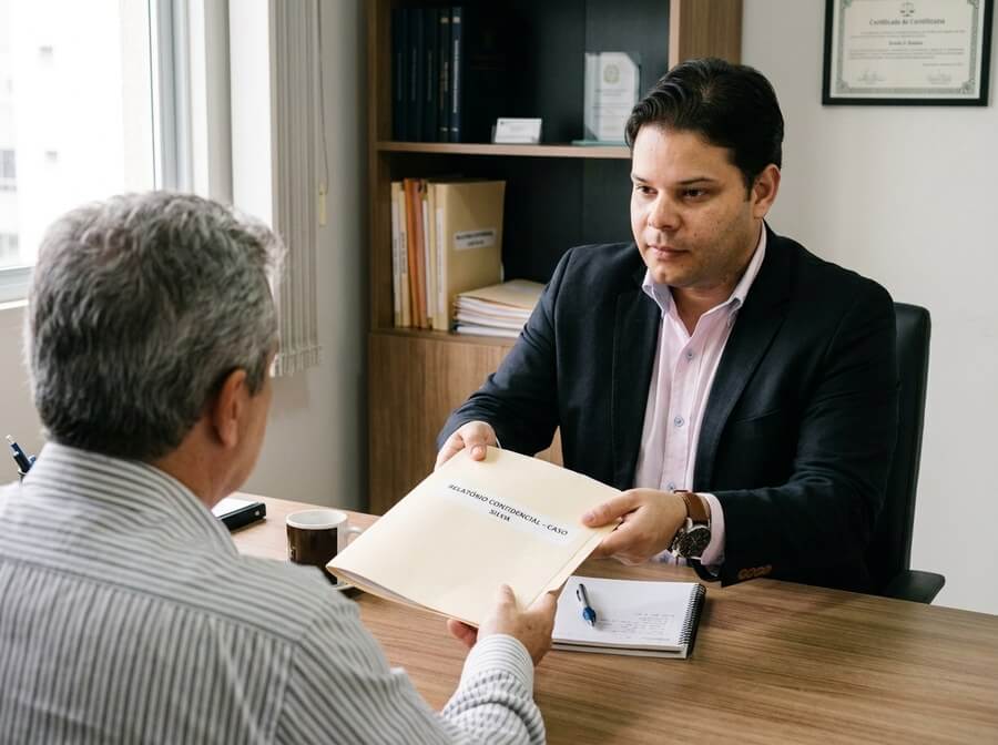 Relatório de investigação organizado